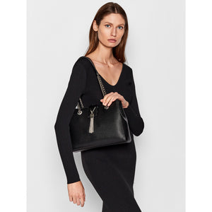 Valentino Bags Divina Shoulder Bag Black Synthetic Medium