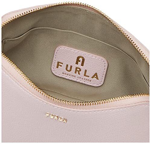 Furla Opal/Sunset Crossbody Bag Detachable pouch leather Light Pink