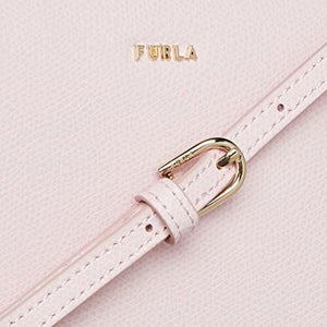 Furla Opal/Sunset Crossbody Bag Detachable pouch leather Light Pink