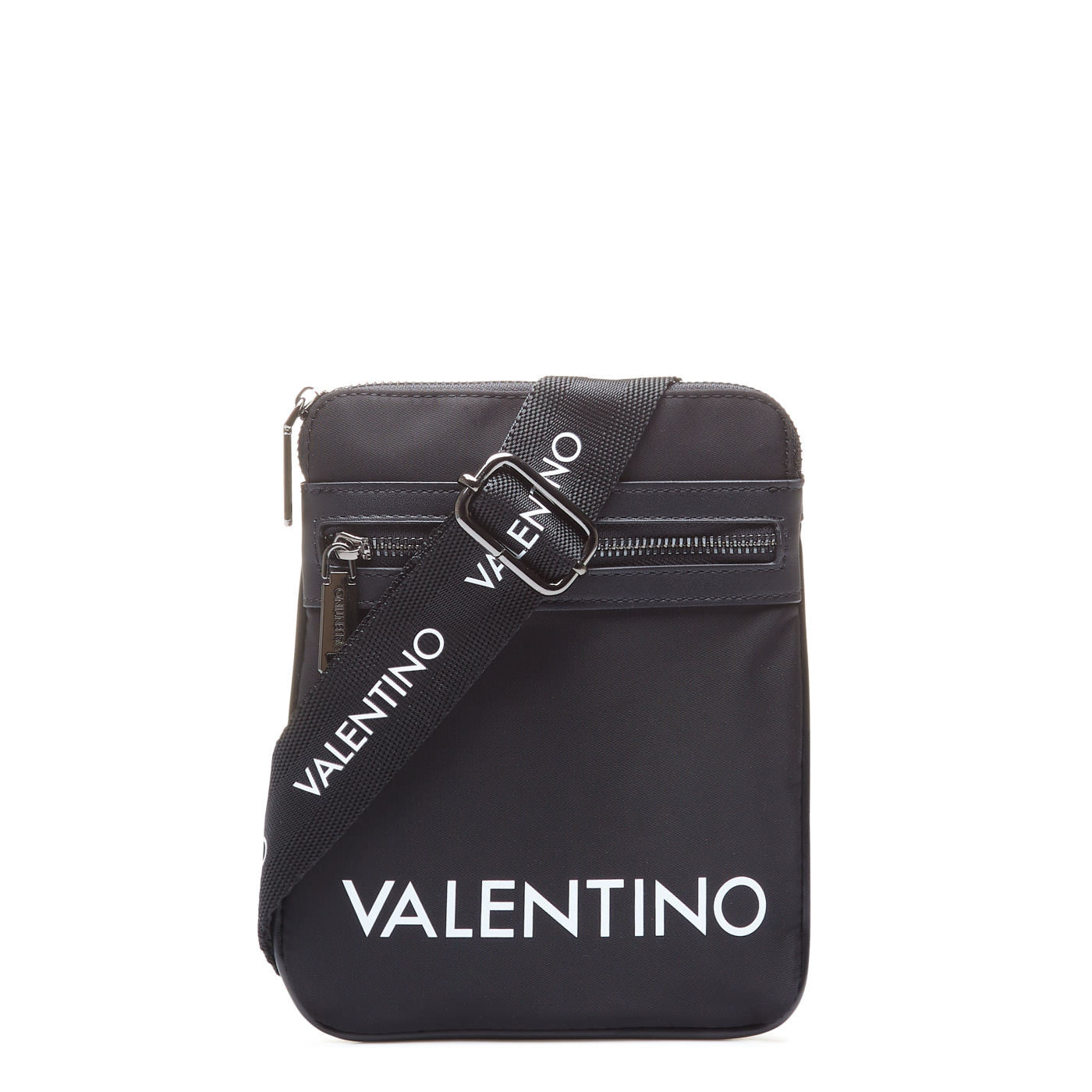 Valentino Bags Kylo Men Crossbody Bag in Black with Branded Logo