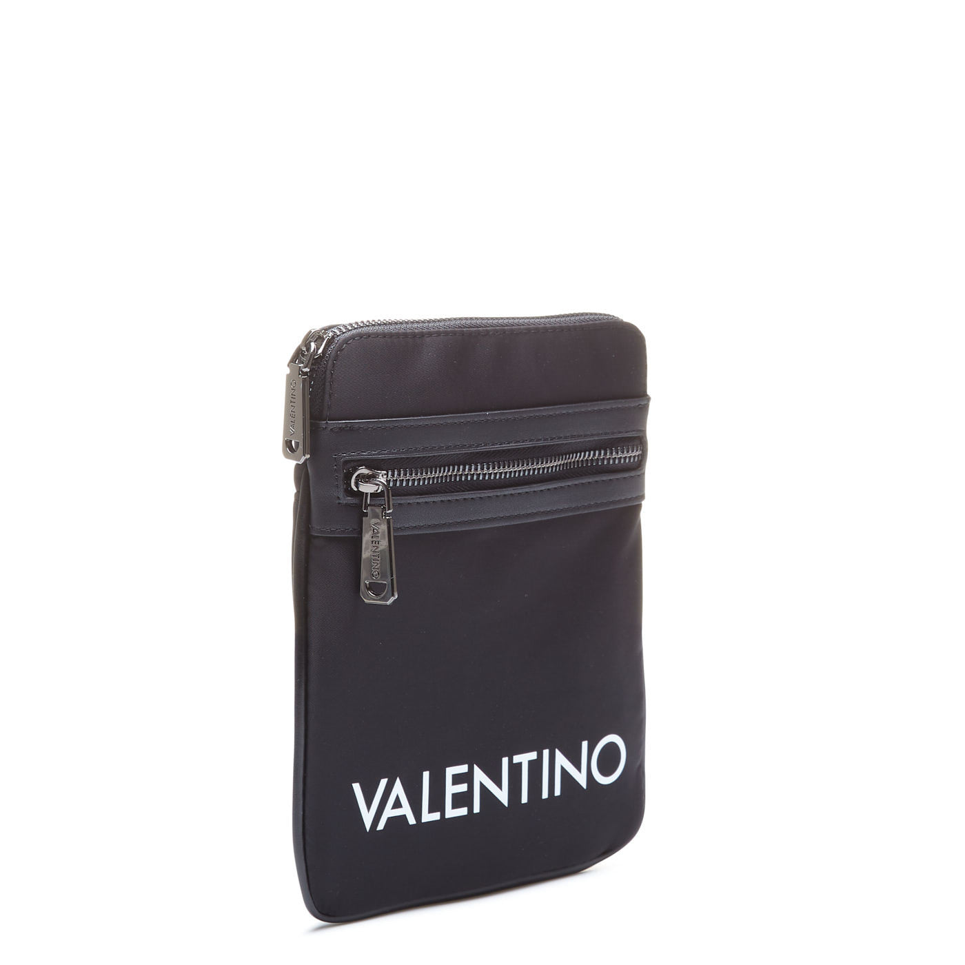 Valentino Bags Kylo Men Crossbody Bag in Black with Branded Logo