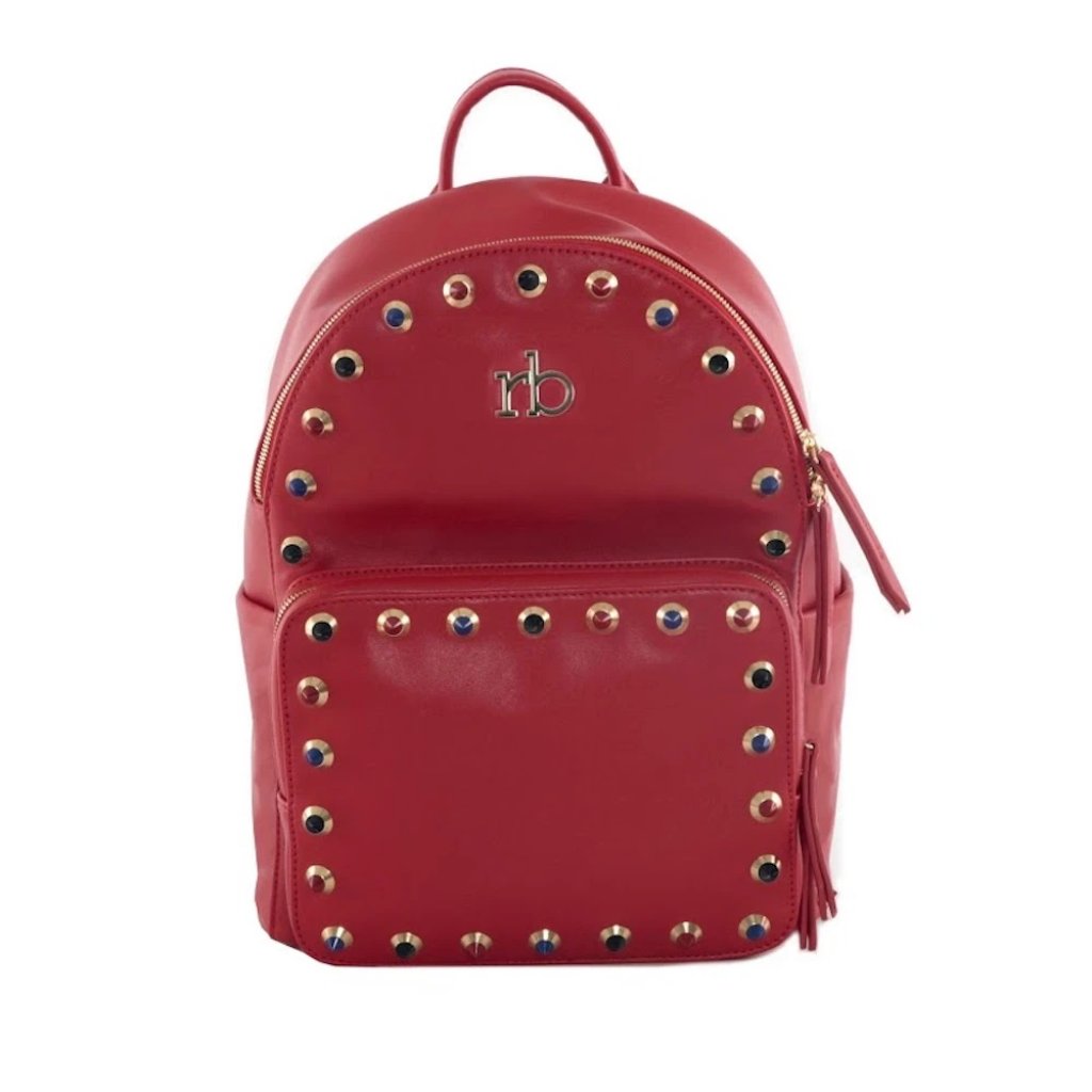 Roccobarocco Studded Backpack ASH - Red | Bags Rucksacks | ROCCOBAROCCO | Fashion2B