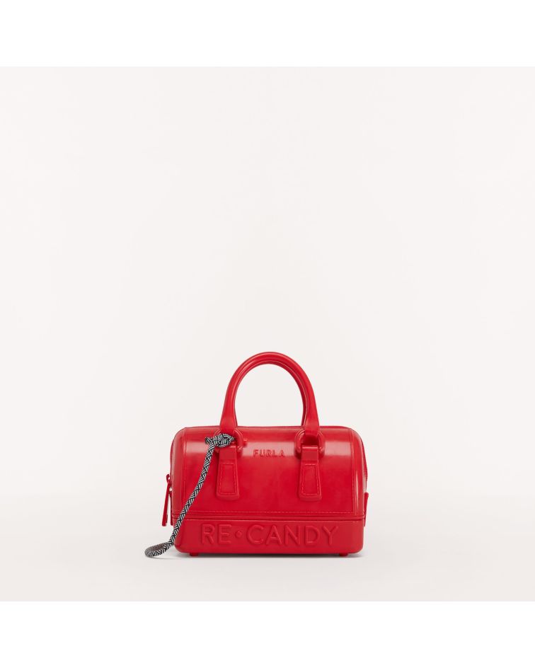 Furla Candy Mini Handbag Red 100% Recycled Materials