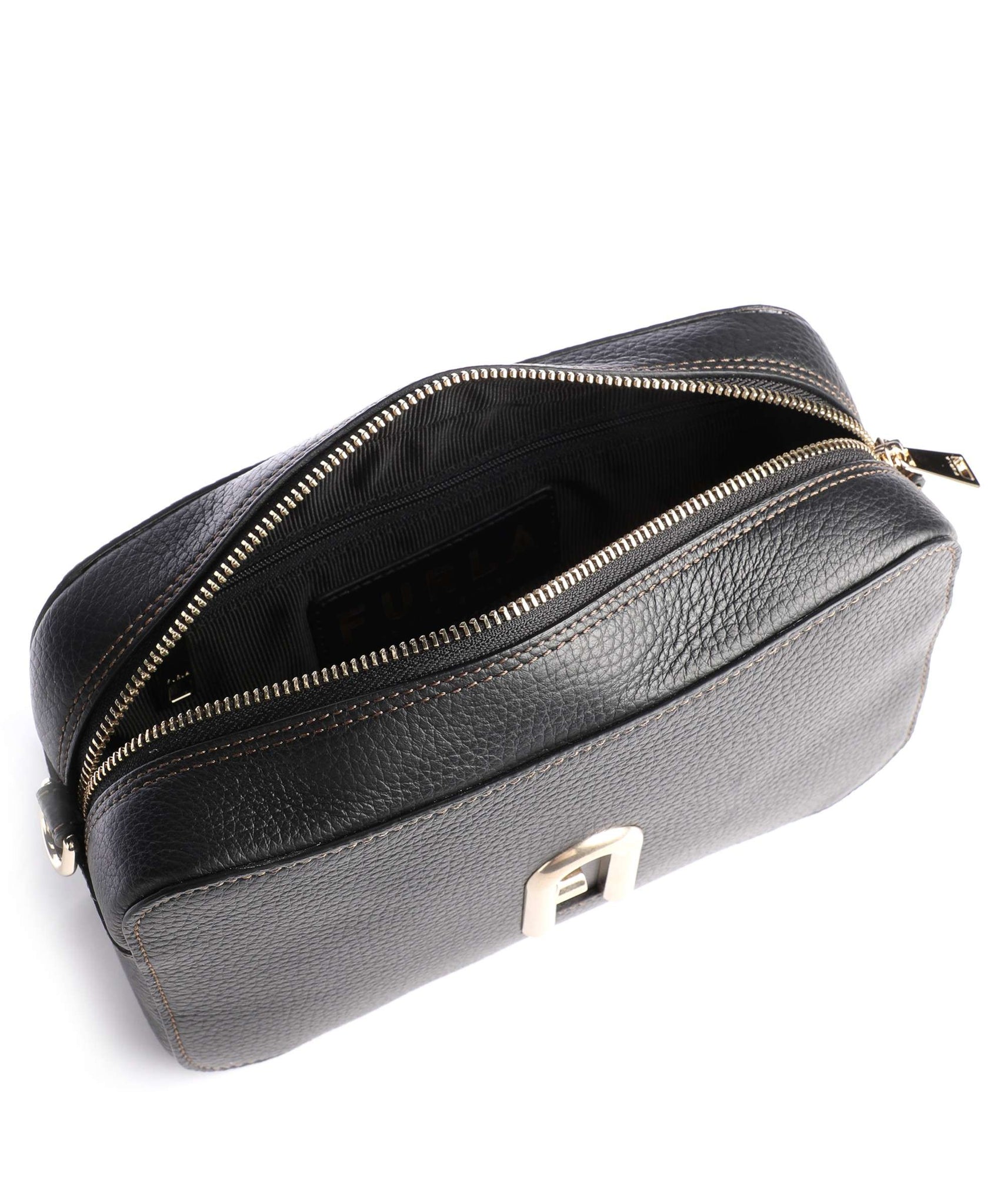 FURLA Primula Mini Crossbody bag grain leather black | Bags Crossbody Bags | Furla | Fashion2B